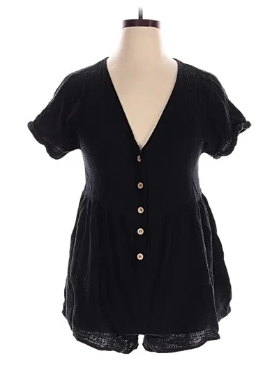 Pre-owned Emery Rose Romper In Black