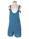 Emery Rose Romper In Blue