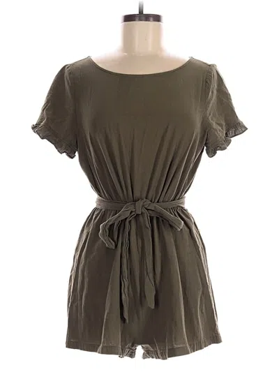 Pre-owned Emery Rose Romper In Brown