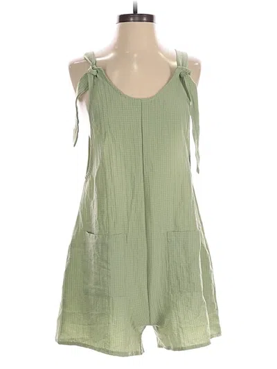 Pre-owned Emery Rose Romper In Green