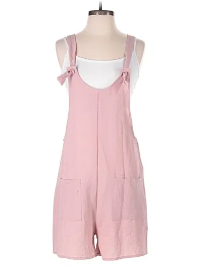Pre-owned Emery Rose Romper In Pink