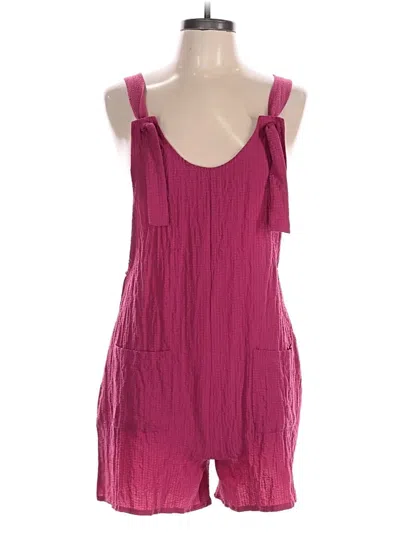 Pre-owned Emery Rose Romper In Pink