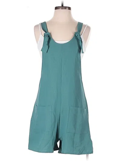 Pre-owned Emery Rose Romper In Teal