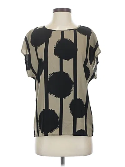 Pre-owned Emery Rose Short Sleeve Blouse In Gray