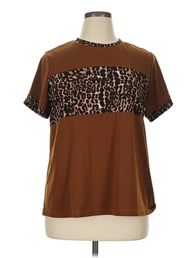 Pre-owned Emery Rose Short Sleeve T-shirt In Brown