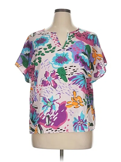 Pre-owned Emery Rose Short Sleeve T-shirt In Purple