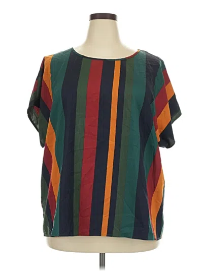 Pre-owned Emery Rose Short Sleeve T-shirt In Teal