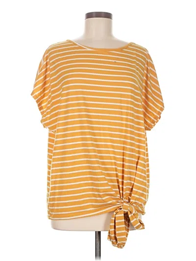 Pre-owned Emery Rose Short Sleeve T-shirt In Yellow