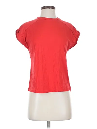 Pre-owned Emery Rose Short Sleeve Turtleneck In Red