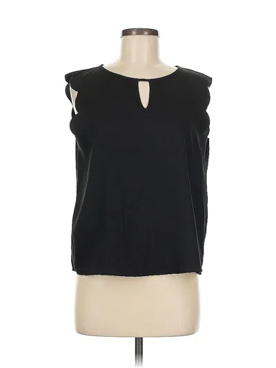 Pre-owned Emery Rose Sleeveless Blouse In Black