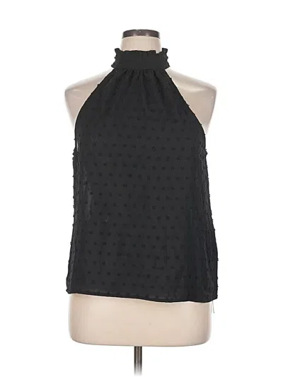 Pre-owned Emery Rose Sleeveless Blouse In Black