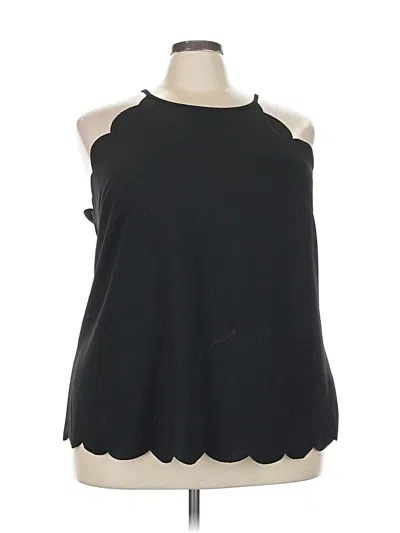 Pre-owned Emery Rose Sleeveless Blouse In Black