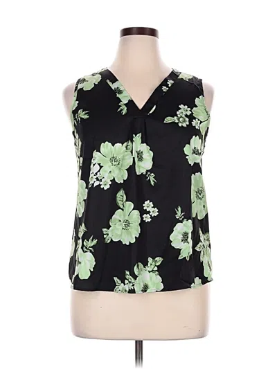 Pre-owned Emery Rose Sleeveless Blouse In Black