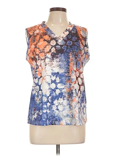 Pre-owned Emery Rose Sleeveless Blouse In Blue