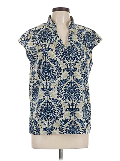 Pre-owned Emery Rose Sleeveless Blouse In Blue
