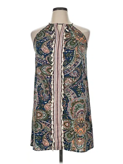 Pre-owned Emery Rose Sleeveless Blouse In Blue