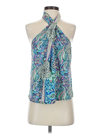 Pre-owned Emery Rose Sleeveless Blouse In Blue