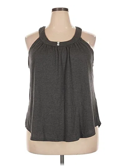 Pre-owned Emery Rose Sleeveless Blouse In Gray