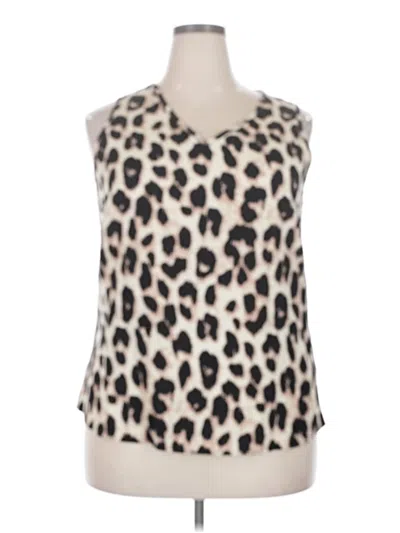 Pre-owned Emery Rose Sleeveless Blouse In Ivory