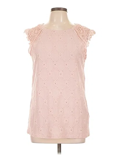 Pre-owned Emery Rose Sleeveless Blouse In Pink