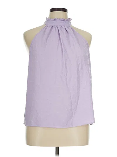 Pre-owned Emery Rose Sleeveless Blouse In Purple