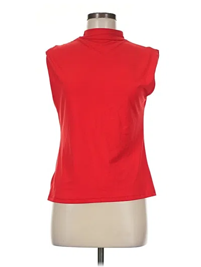 Pre-owned Emery Rose Sleeveless Blouse In Red