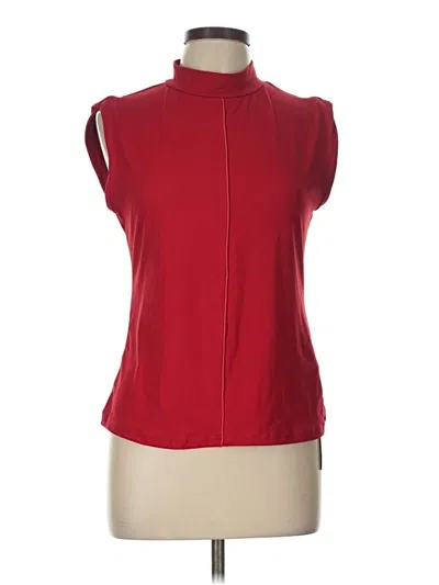 Pre-owned Emery Rose Sleeveless Blouse In Red