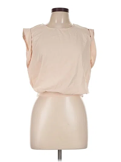 Pre-owned Emery Rose Sleeveless Blouse In Tan
