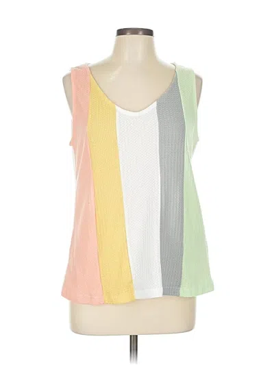 Pre-owned Emery Rose Sleeveless Blouse In White