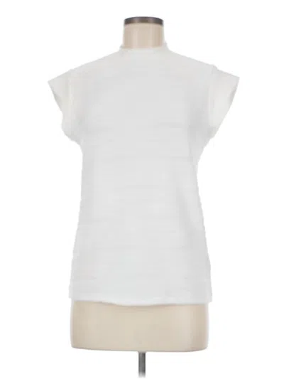 Pre-owned Emery Rose Sleeveless Blouse In White