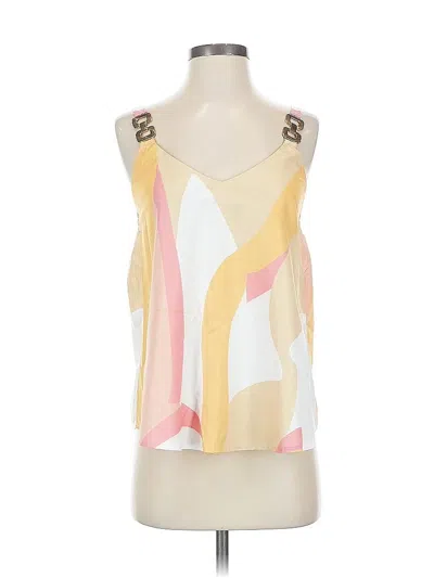 Pre-owned Emery Rose Sleeveless Blouse In Yellow