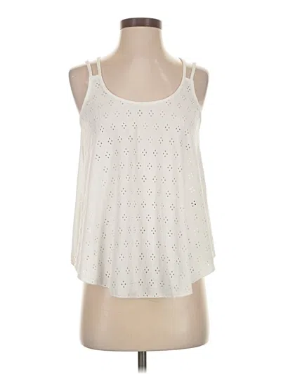 Pre-owned Emery Rose Sleeveless Top Ivory Halter Neckline Tops