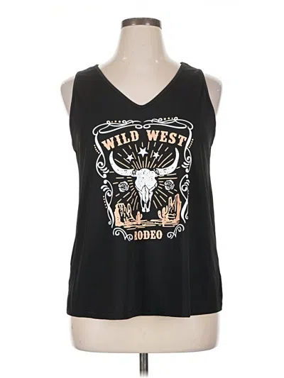 Pre-owned Emery Rose Sleeveless T-shirt In Black
