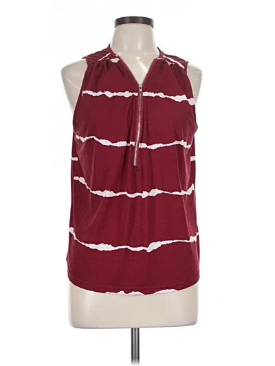 Pre-owned Emery Rose Sleeveless T-shirt In Burgundy