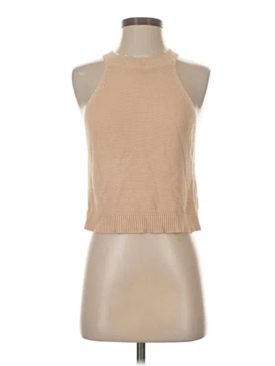 Pre-owned Emery Rose Sweater Vest In Tan