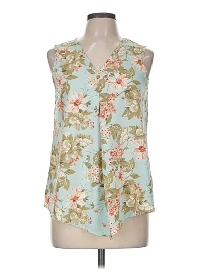 Pre-owned Emery Rose Tank Top Blue Halter Neckline Tops