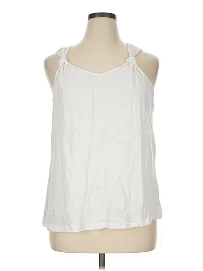 Pre-owned Emery Rose Tank Top Ivory Halter Neckline Tops