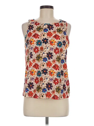 Pre-owned Emery Rose Tank Top Ivory Halter Neckline Tops