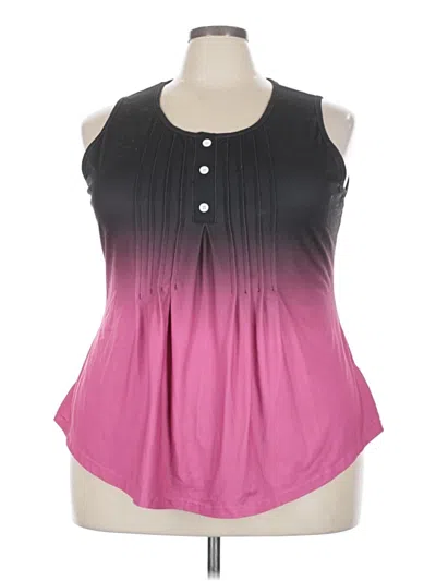 Pre-owned Emery Rose Tank Top Pink Halter Neckline Tops