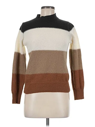 Pre-owned Emery Rose Turtleneck Sweater In Brown