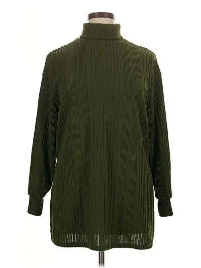 Pre-owned Emery Rose Turtleneck Sweater In Green