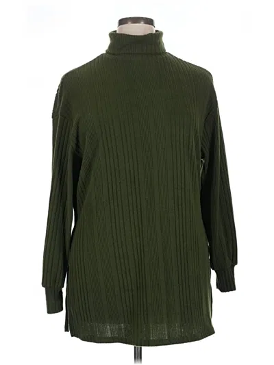 Pre-owned Emery Rose Turtleneck Sweater In Green