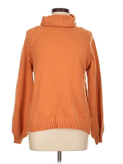 Pre-owned Emery Rose Turtleneck Sweater In Orange
