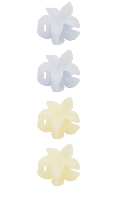 Emi Jay Baby Super Bloom Clip Set In Jelly Cloud & Jelly Lemon