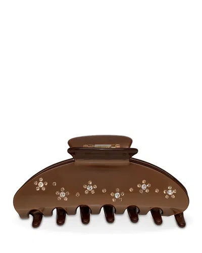Emi Jay Big Effing Hair Clip In Pink Pearl In Brown