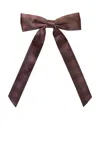 Emi Jay Bow Barrette In Brown