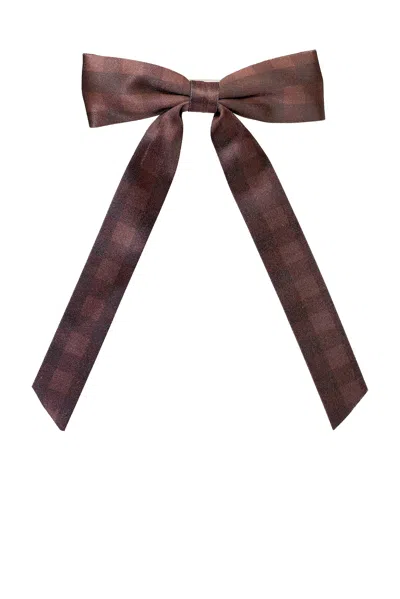 Emi Jay Bow Barrette In Brown