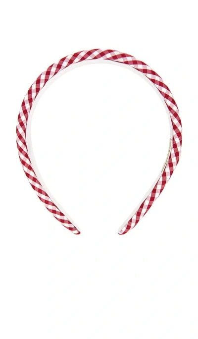 Emi Jay Halo Headband In Red