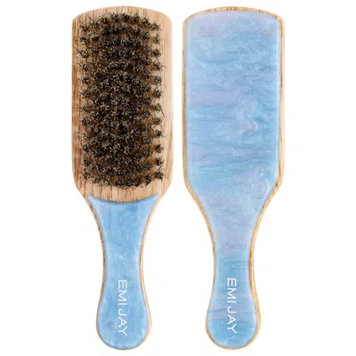 Emi Jay Mini Boar Bristle Hair Brush Blue Sugar N/a/n/a