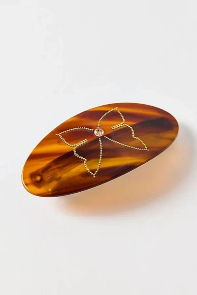 Emi Jay Ponytail Barrette In Brown, Women's At Urban Outfitters